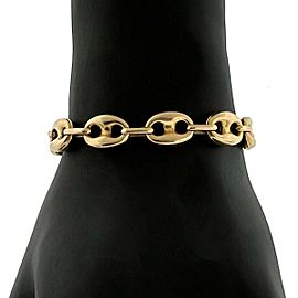 14k Yellow Gold Men's Gucci Link Chain Bracelet