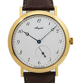 Breguet Classicque 5140BA 18K YG Automatic Mens Watch Enamel Dial