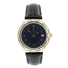 Girard-Perregaux World Time GP90 Automatic Blue Roman Dial 39mm Watch