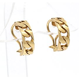 Fine Estate 14k Yellow Gold Rigid Link Earrings