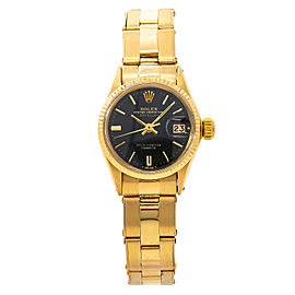 Rolex Datejust Gilt Dial Oyster 18K Yellow Automatic Lady Watch 26mm