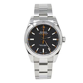 Rolex Milgauss Black Dial V Serial Jan 2010 Card Automatic Men Watch 40mm