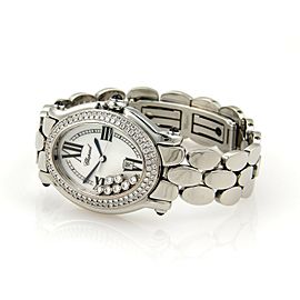 Chopard Happy Sport Oval 7 Floating Diamonds Ladies Stainless Steel Wrist Watch