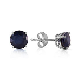 0.95 CTW 14K Solid White Gold In Wonderland Sapphire Earrings