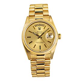 Rolex Day-Date 18K President Champagne Dial Automatic Men's Watch