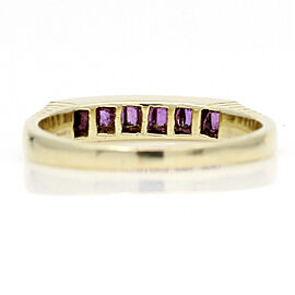 Women's Channel-Set Ruby Band Ring in 14k Yellow Gold