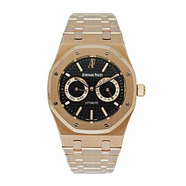 Audemars Piguet Royal Oak Day & Date 18k Rose Gold Watch 39mm Box&Paper