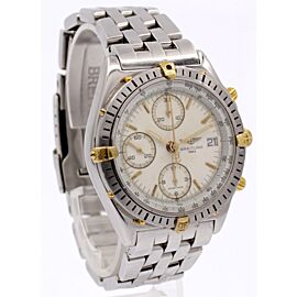 BREITLING Chronomat Stainless Steel Gold Automatic White Dial Watch