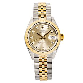 Rolex Datejust Factory Diamond Dial Watch