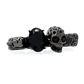 Black Skull Knockle Fingers Ring Size