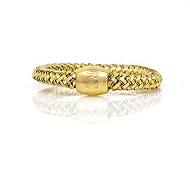 Roberto Coin Primavera Band in 18k Yellow Gold Flexible Stretch Woven Ring