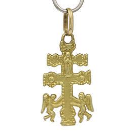 Cross of Caravaca Pendant in 18k Yellow Gold