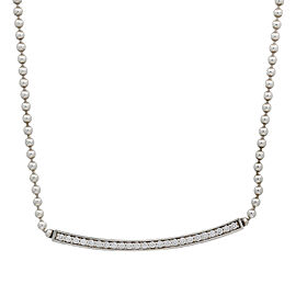 Lagos Caviar Spark Large Bar Station Diamond Beaded Necklace