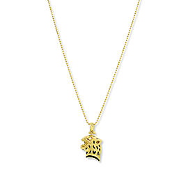 18K Yellow Gold Diamond Pendant