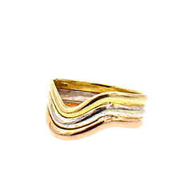 14k Tri Color Gold Ladies Ring 2.5 Grams Size 5