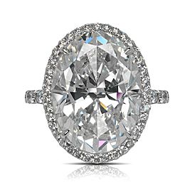 12 CARAT OVAL CUT F COLOR INTERNALLY FLAWLESS CLARITY HALO DIAMOND ENGAGEMENT RING PLATINUM GIA CERTIFIED 10 CT F IF BY MIKE NEKTA