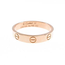 Cartier 18K Pink Gold Mini Love Ring LXGYMK-207