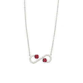 TIFFANY Co.950 Platinum Ruby Diamond Necklace