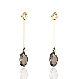 Talento 18K Rose Gold Diamond Quartz Earrings