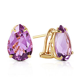 10 CTW 14K Solid Gold Inspiration Amethyst Earrings