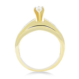 14K Yellow Gold Diamond Engagement Ring