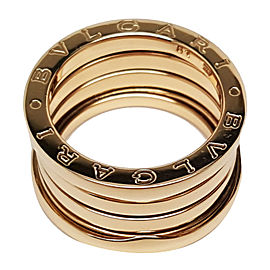 Bulgari 18K Yellow Gold B Zero 3 Band Ring Size Medium