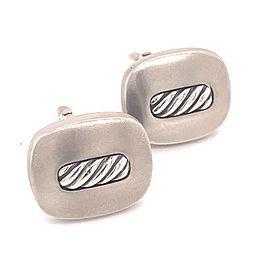 David Yurman Estate Cufflinks Sterling Silver DY3