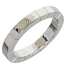 Cartier 18K White Gold Lanieres Wedding Band Ring Size: 6.0