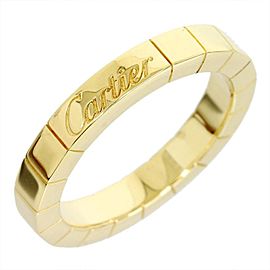 Cartier 18K Yellow Gold Lanieres Wedding Band Ring Size 4.25