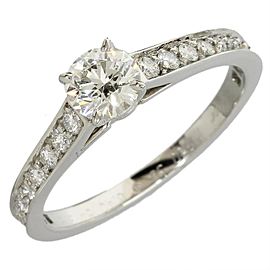 Cartier PT950 Platinium Solitaire Diamond Ring 5.5