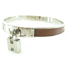 Hermes Metal Leather Bangle Bracelet