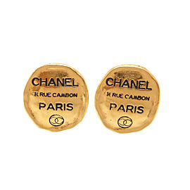 Chanel Metal Gold Earrings