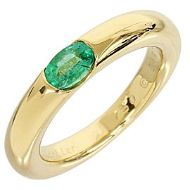 Cartier 18k Yellow Gold Emerald Band Ring