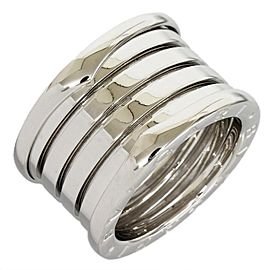 Bulgari 18K White Gold One Five Band Ring