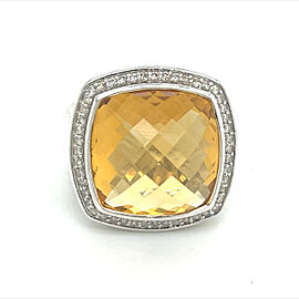 David Yurman Estate Albion Citrine Ring Size Sterling Silver