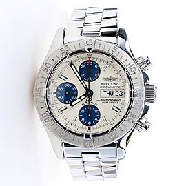 Breitling Chronometre Superocean 42MM Day Date Steel Watch