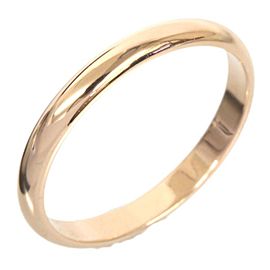 Cartier 18K Rose and Pink Gold Simple Wedding Band Ring US Size 6