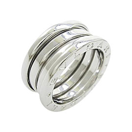 Bulgari 18K White Gold B Zero1 3 Band Ring