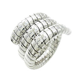 Bulgari 750 White Gold Tubogas Ring