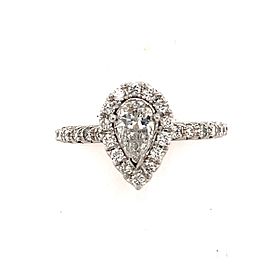 Diamond Engagement Ring 14k White Gold 0.90 TCW Certified $4,950