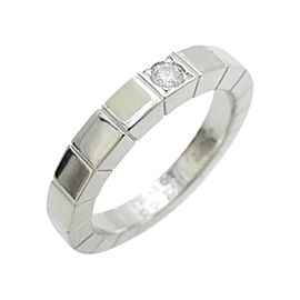 Cartier 750 White Gold Lanieres Ring Size 4.5