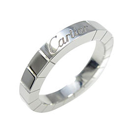 Cartier 750 White Gold Ranieru Ring Size 4.5