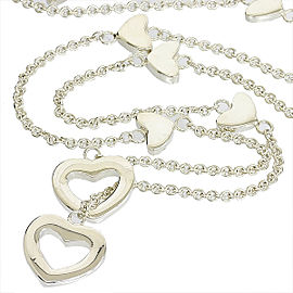 Tiffany & Co. Sterling Silver Heart Lariat Necklace