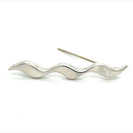 Tiffany & Co Estate Wave Brooch Pin Sterling Silver