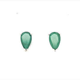 Natural Pear Shape Emerald Earrings 14k Gold 2.36 TCW Certified