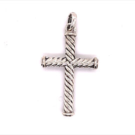 David Yurman Estate Sterling Silver Cross Pendant