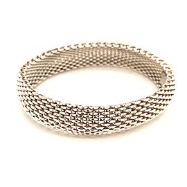 Tiffany & Co Estate Somerset Mesh Bracelet 8" Sterling Silver 58.8g