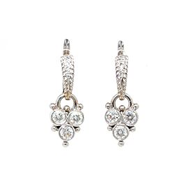 Diamond Drop Huggie Earrings