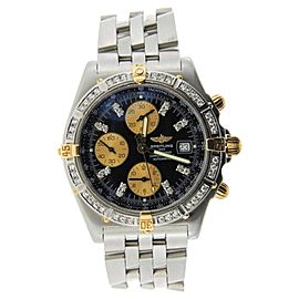 Breitling Crosswind 18K Yellow Gold & Stainless Steel Diamond 42mm Watch