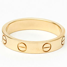 CARTIER 18k Pink Gold Mini Love Ring LXGoodsLE-118